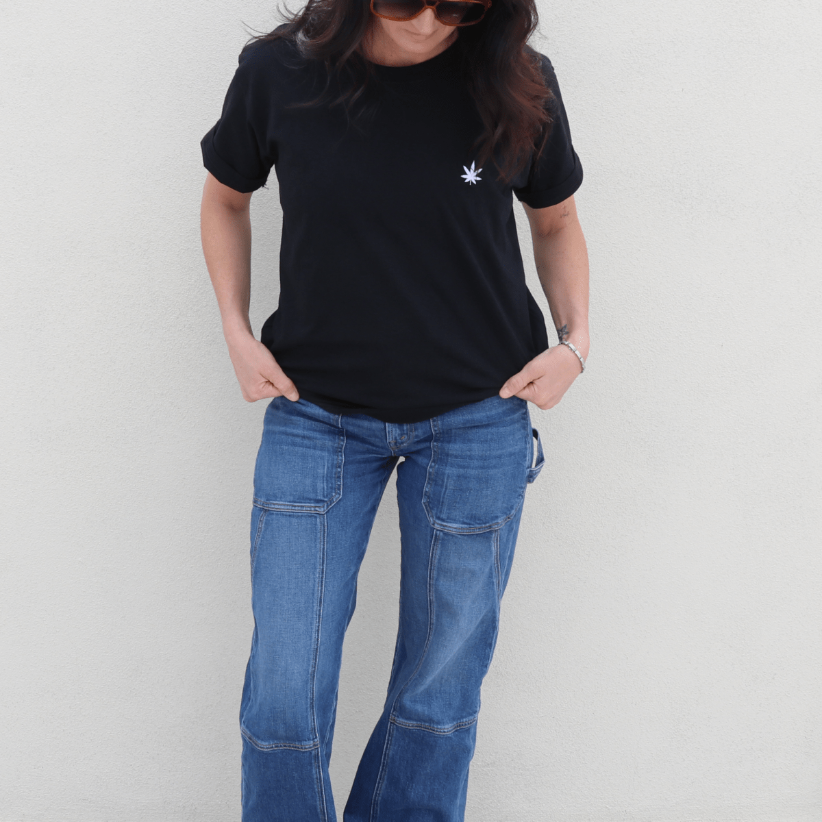 Stoner Babes Basic Embroidered Tee – 100% Cotton