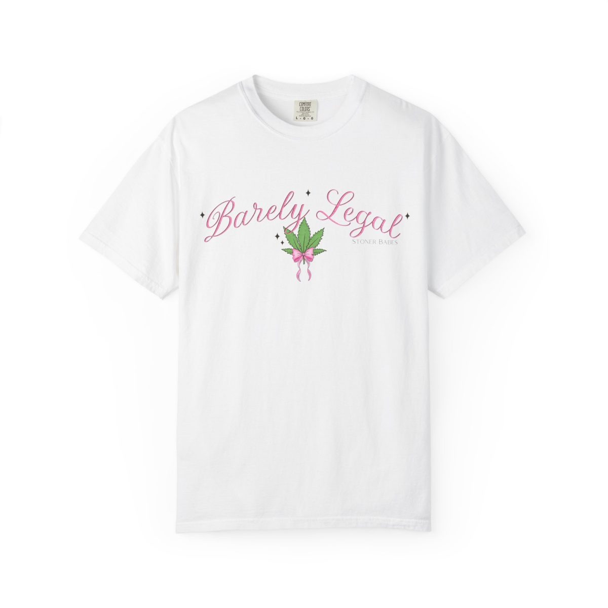 "Barely Legal" Stoner Babes™ Tee – Comfort Colors 1717 Graphic T-Shirt - 100% Cotton - Image 2