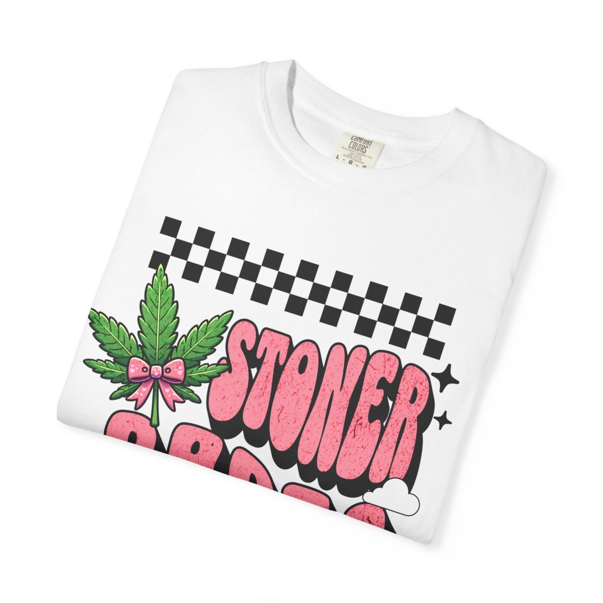 Stoner Babes™ Checkered Tee – Comfort Colors 1717 Graphic T-Shirt - 100% Cotton - Image 3